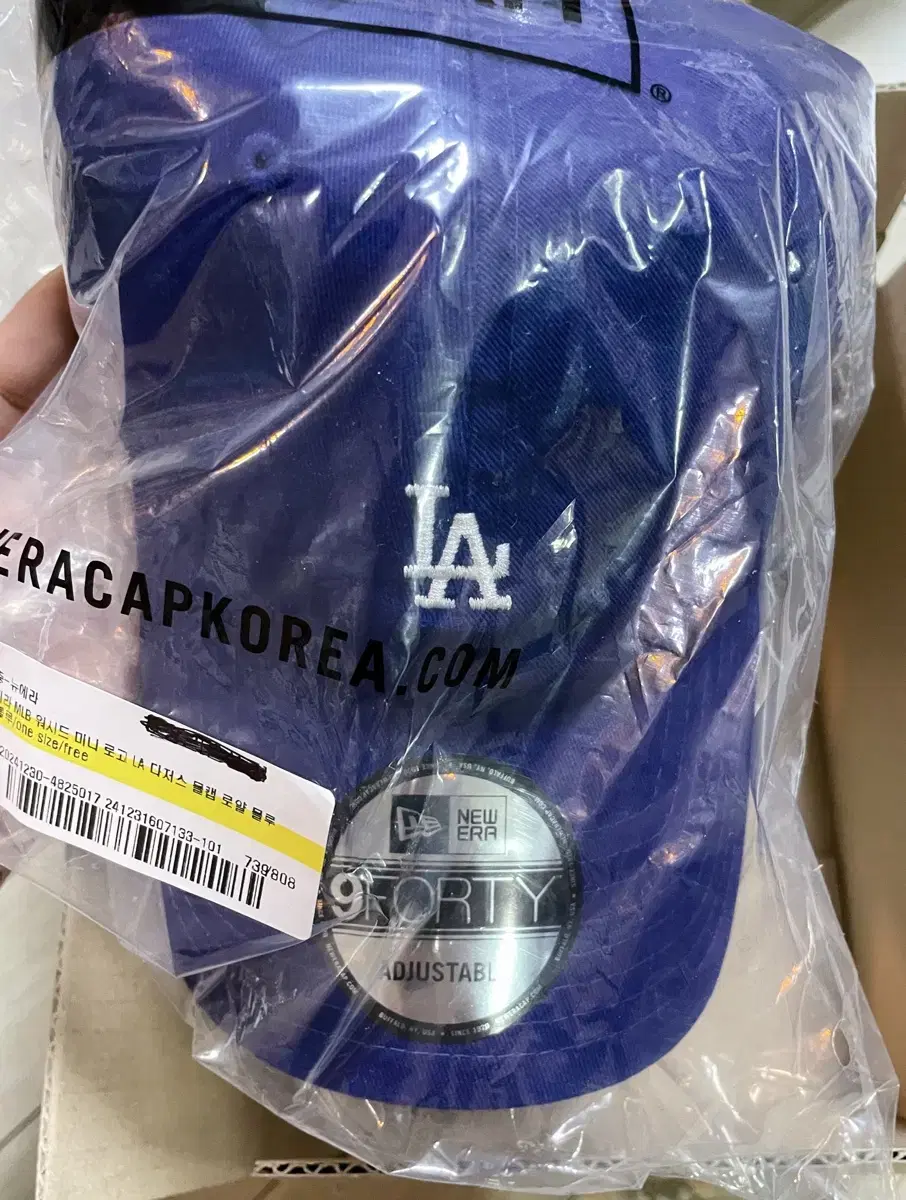 뉴에라 MLB LA 다저스 미니로고 볼캡 로얄 블루(14205766)